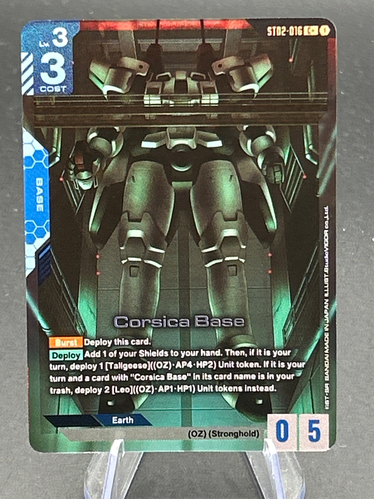 Gundam TCG: Corsica Base (C+) - Starter Deck 02: Wings of Advance (ST02)