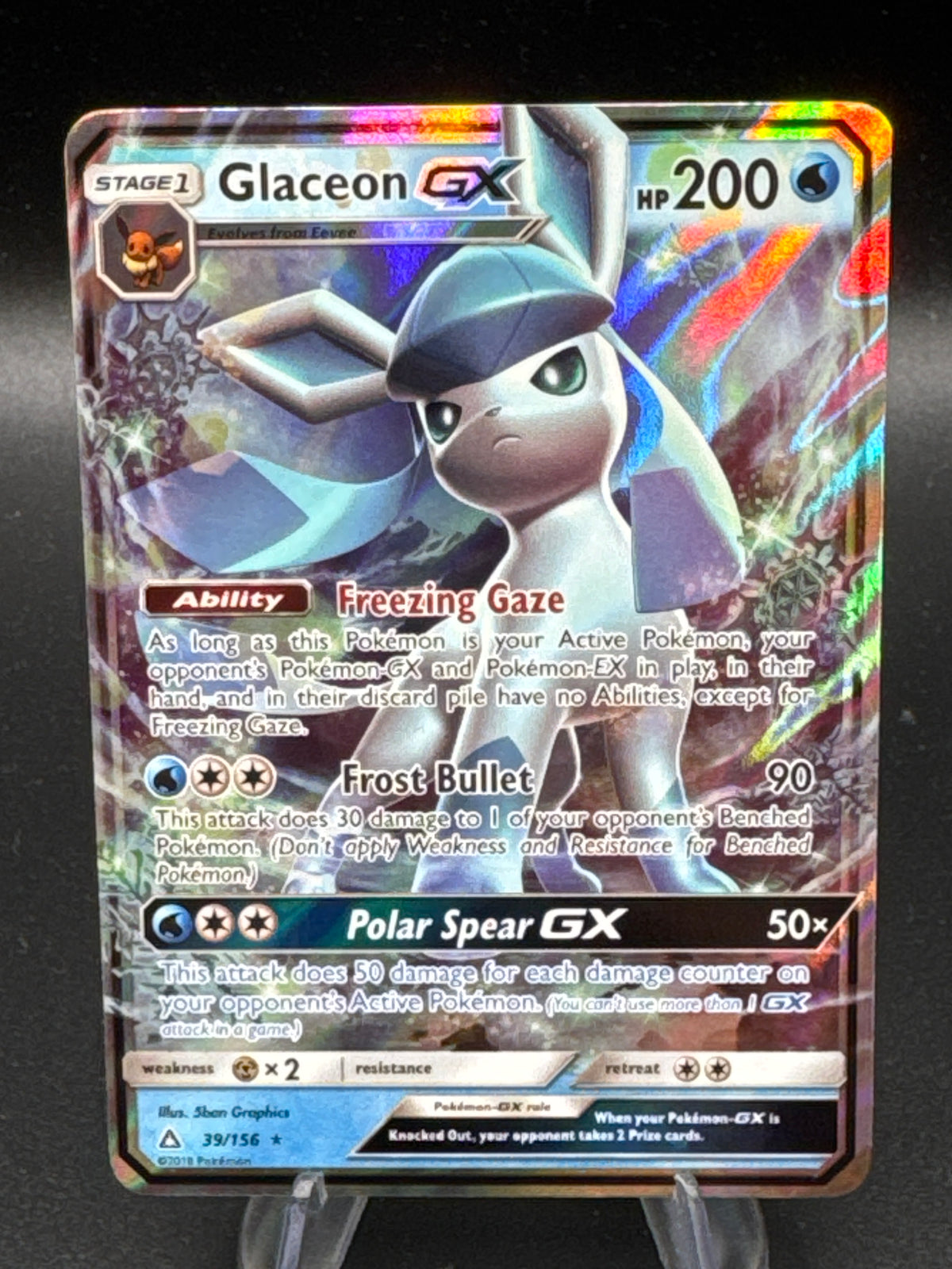 Pokémon TCG: 2018 Glaceon GX 39/156 - SM: Ultra Prism