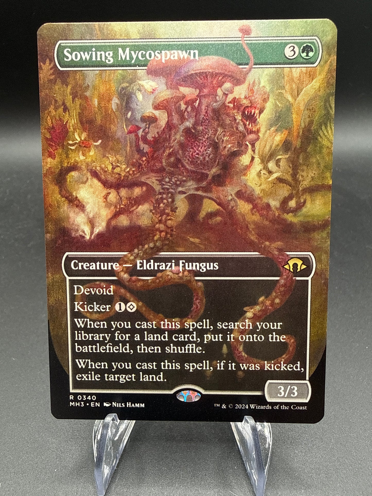MTG TCG:  Sowing Mycospawn (Borderless) - Modern Horizons 3 (MH3)