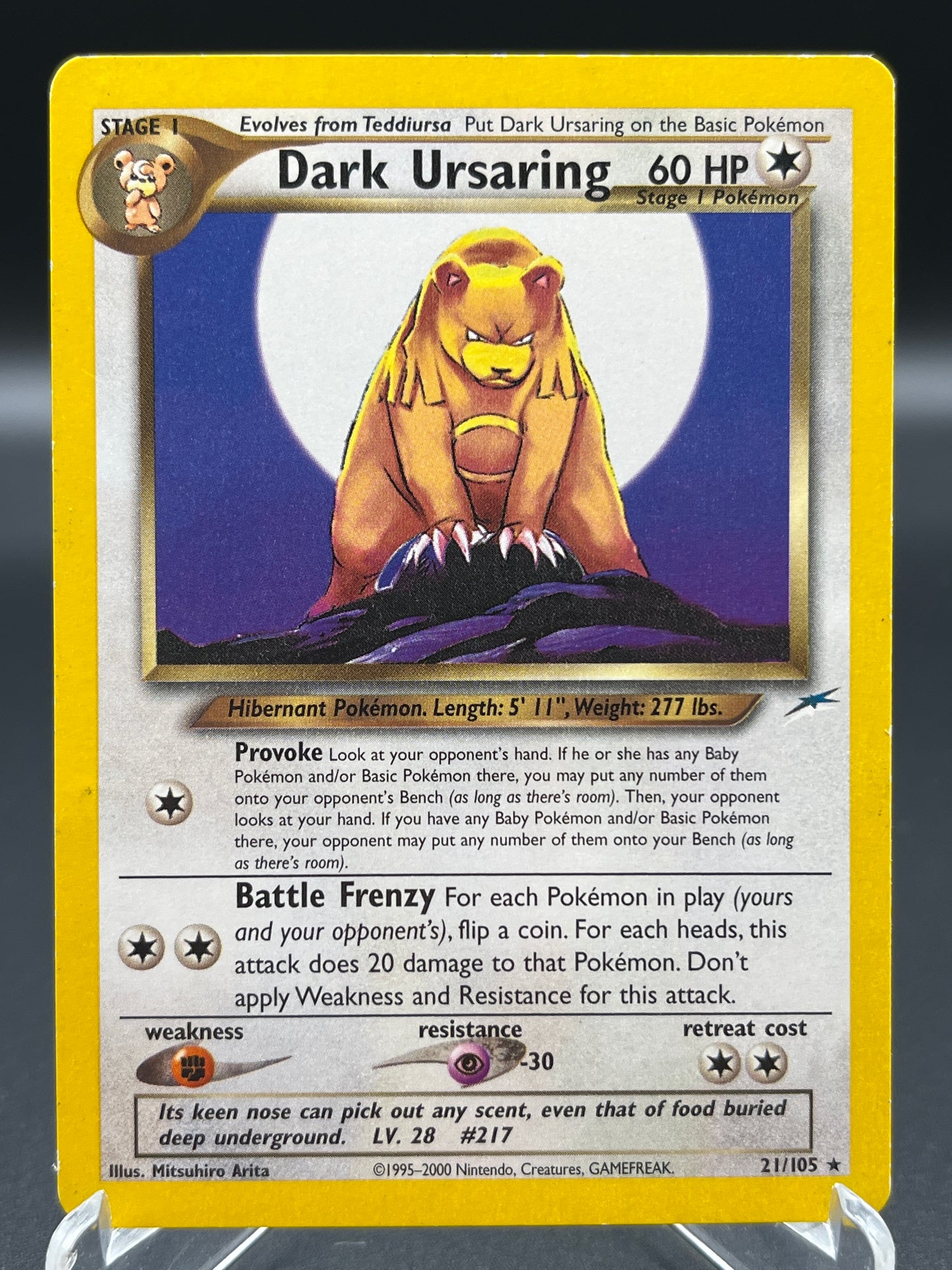 Pokémon TCG: 2002 Dark Ursaring 21/105 Neo Destiny