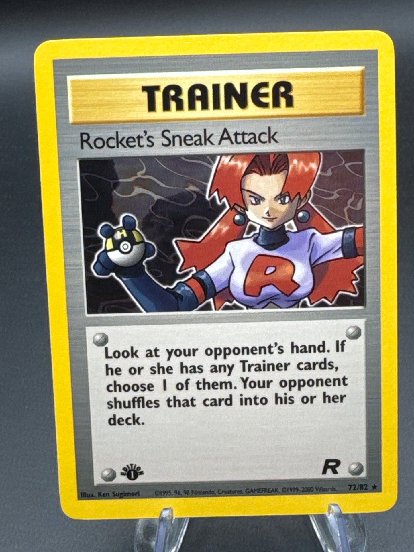 Pokémon TCG: 2000 - Rocket's Sneak Attack 72/82 - 1st Edition - Team Rocket