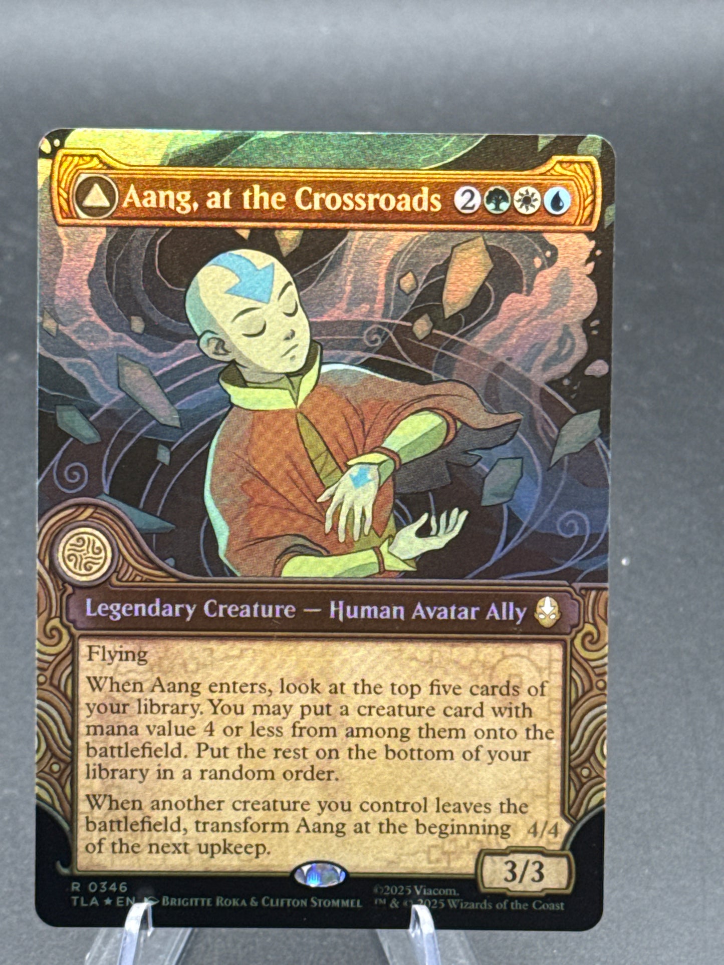 MTG TCG:  Aang, at the Crossroads R 0346 (Showcase) - Avatar: The Last Airbender