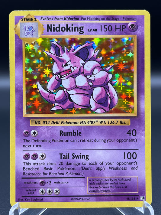 Pokémon TCG: 2016 Nidoking 45/108 XY: Evolutions Holo