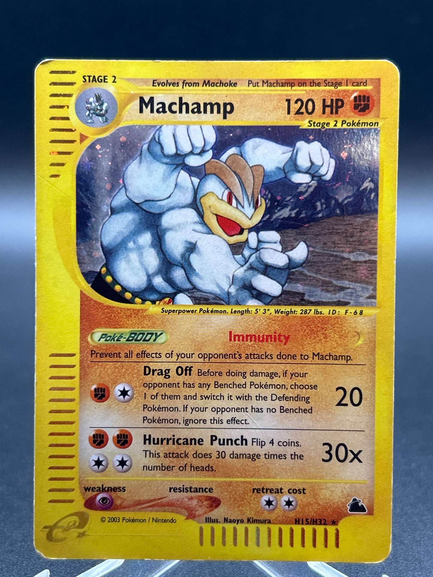 Pokémon TCG: 2003 Machamp H15/H32 Skyridge Holo