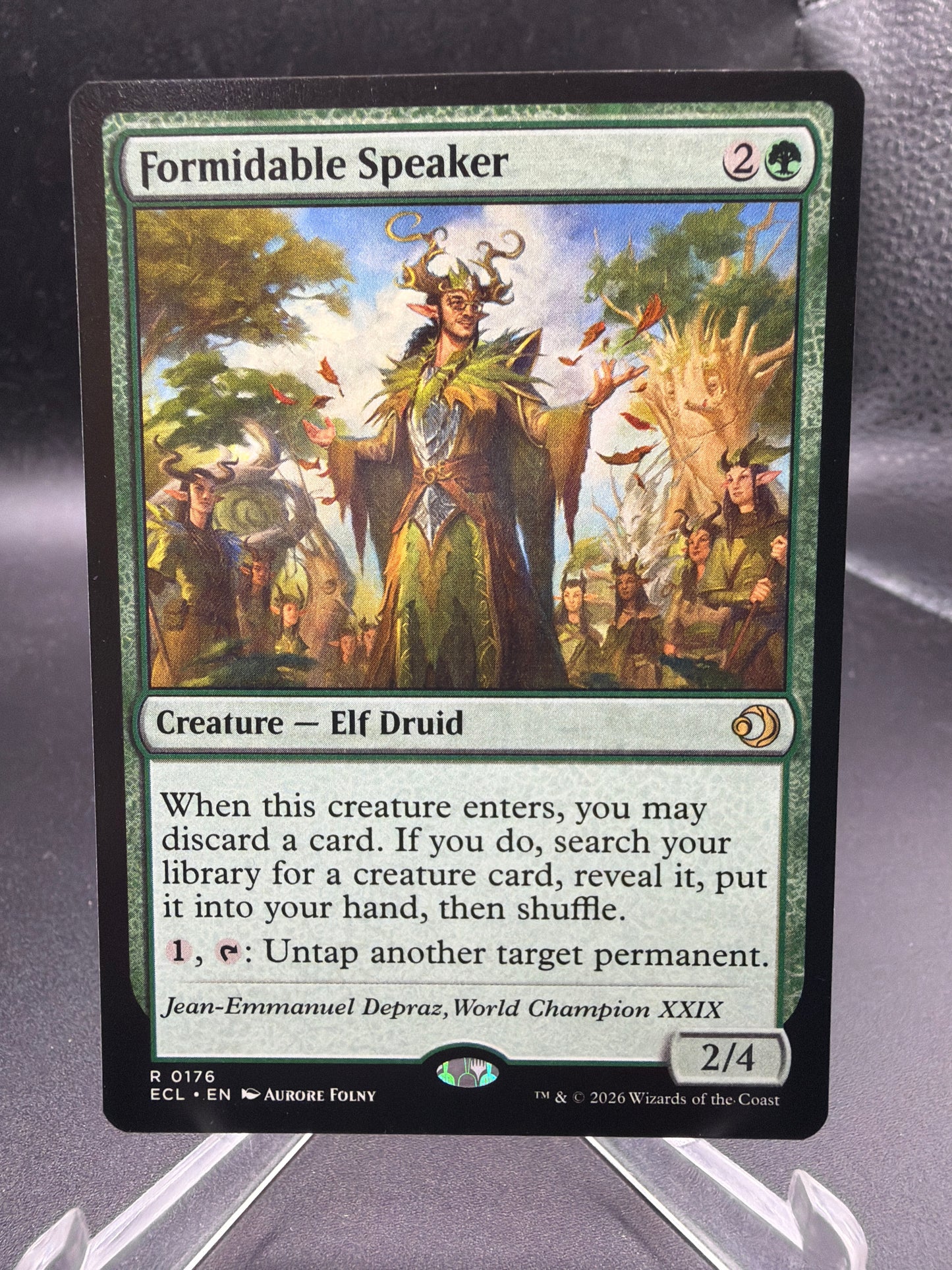 MTG TCG: Formidable Speaker - R 0176 - ECL: Lorwyn Eclipsed