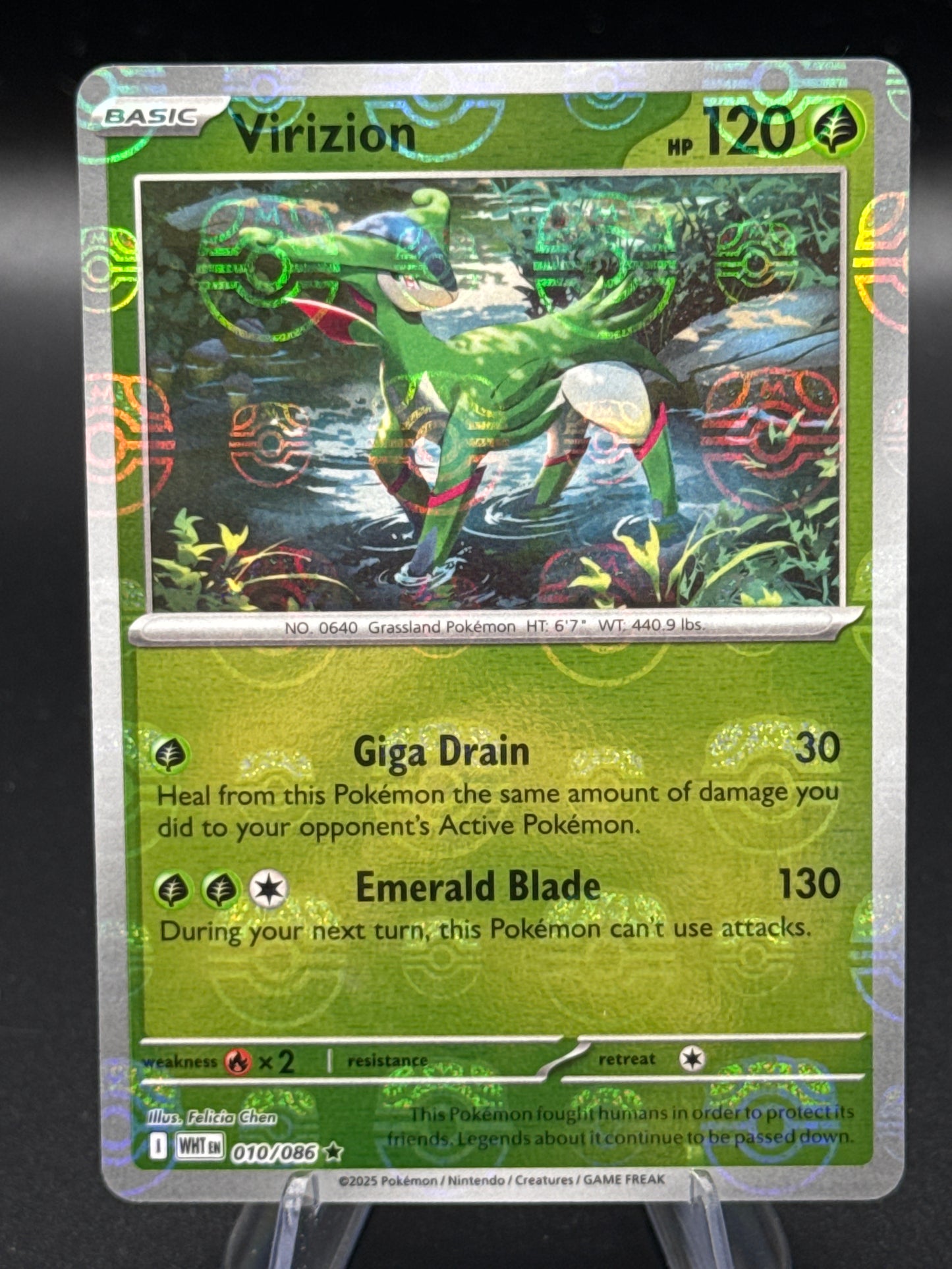 Pokémon TCG: 2025 Virizion Masterball 0010/086  - SV: White Flare