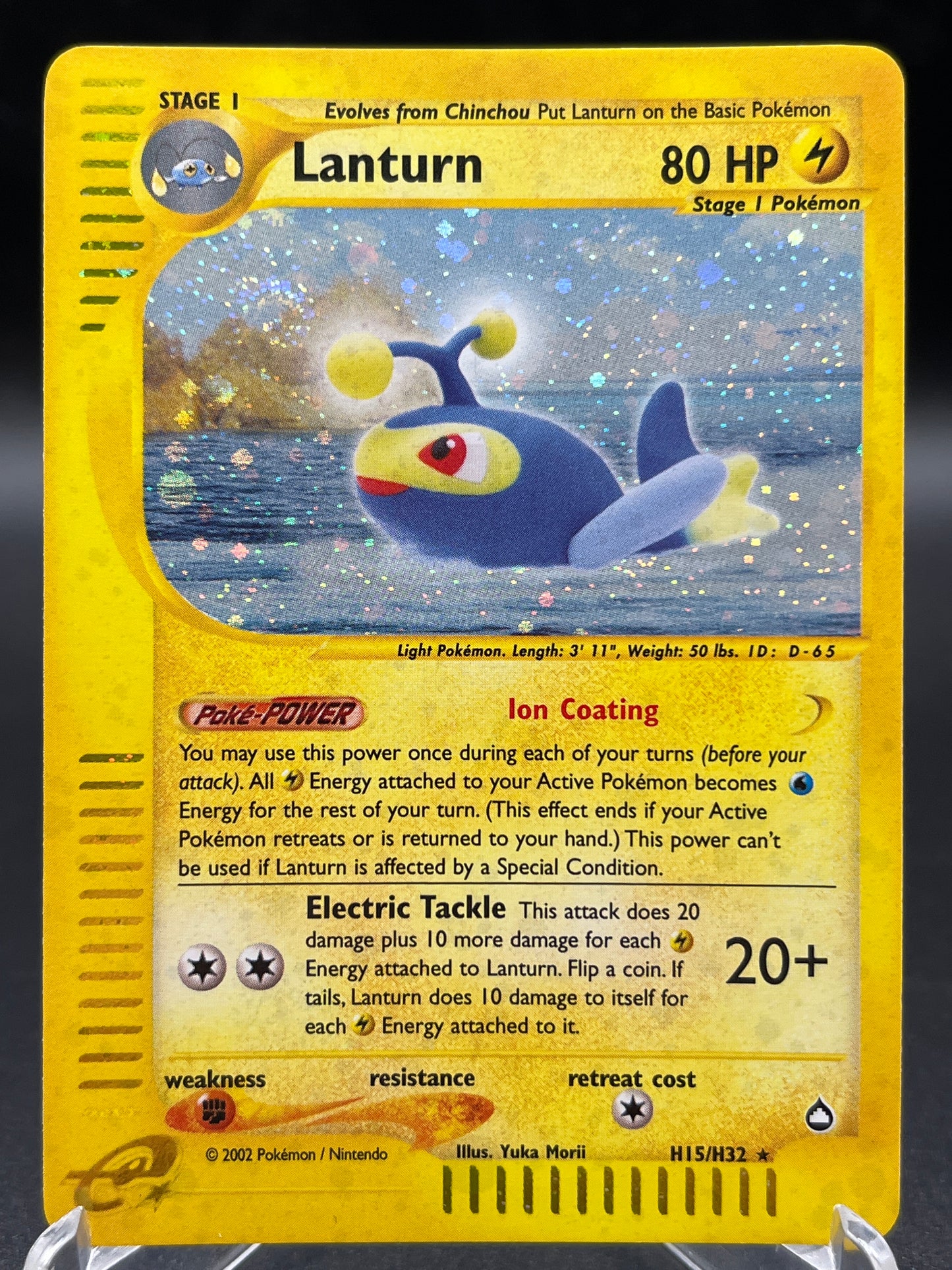 Pokémon TCG: 2002 Lanturn H15/H32 -  Aquapolis