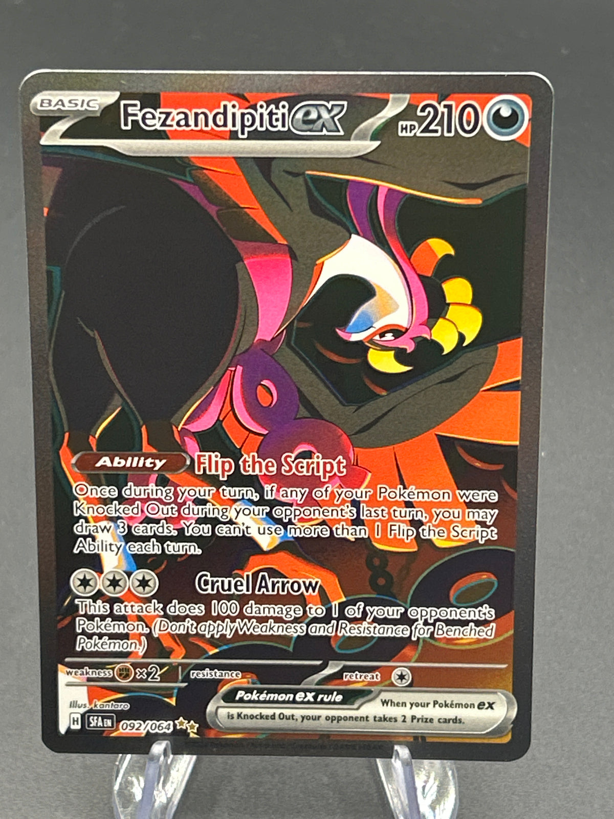 Pokémon TCG 2024 Fezandipiti ex - 092/064 - S&V: Shrouded Fable