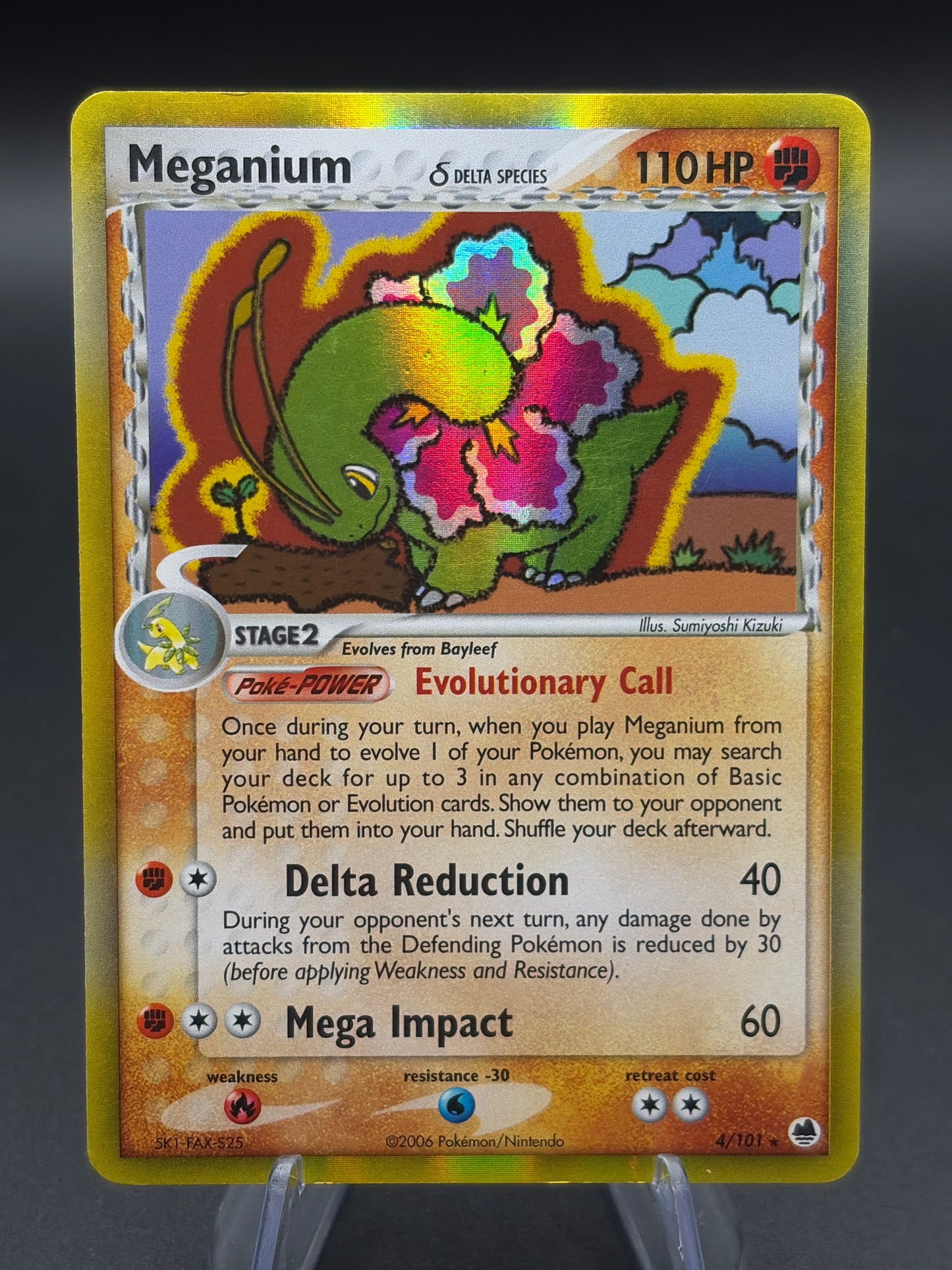 Pokémon TCG: 2006 Meganium Delta Species 4/101 Dragon Frontiers - DMG
