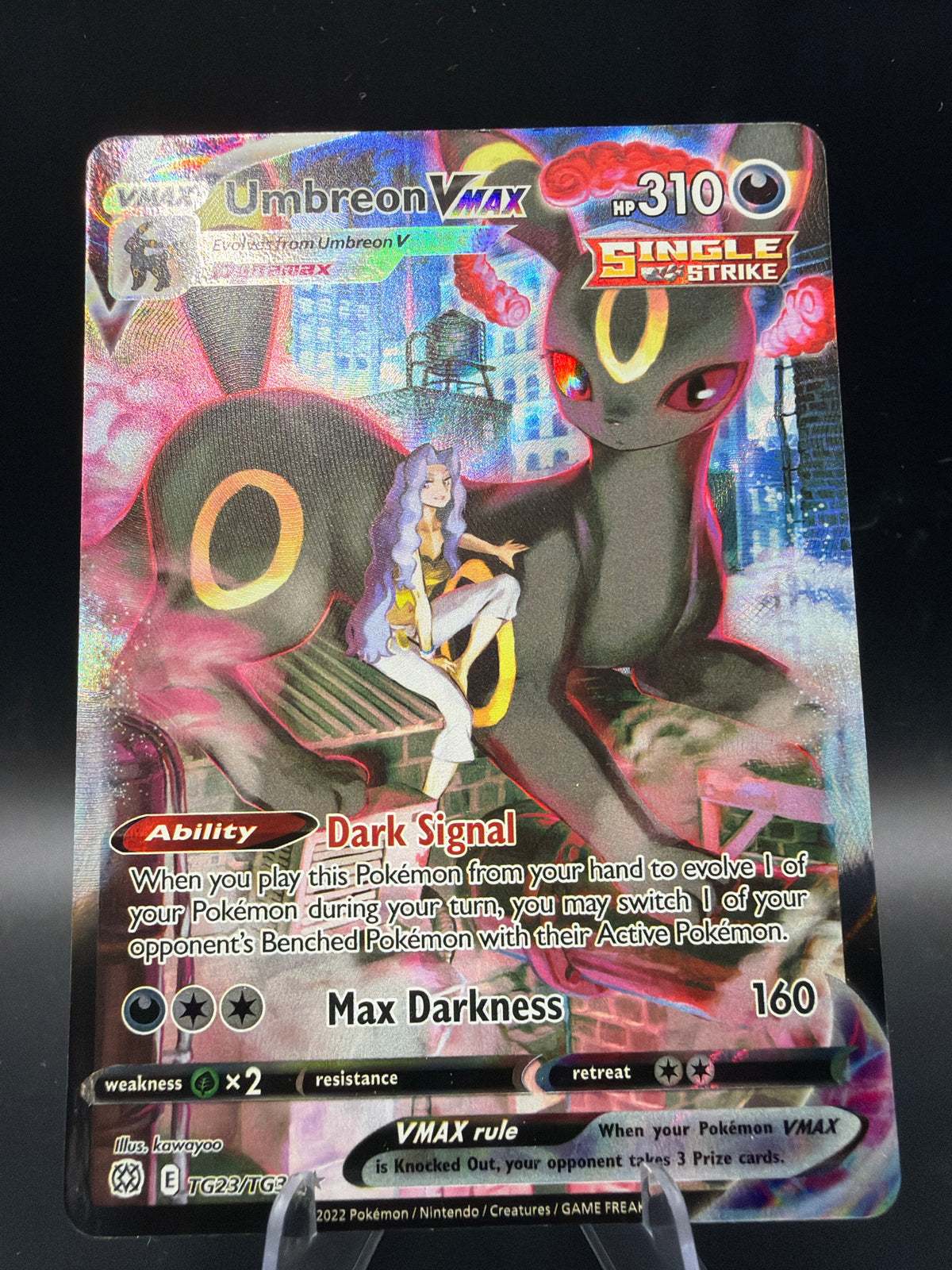 Pokémon TCG: 2022 Umbreon VMAX - TG23/TG30 - SWSH09: Brilliant Stars Trainer Gallery