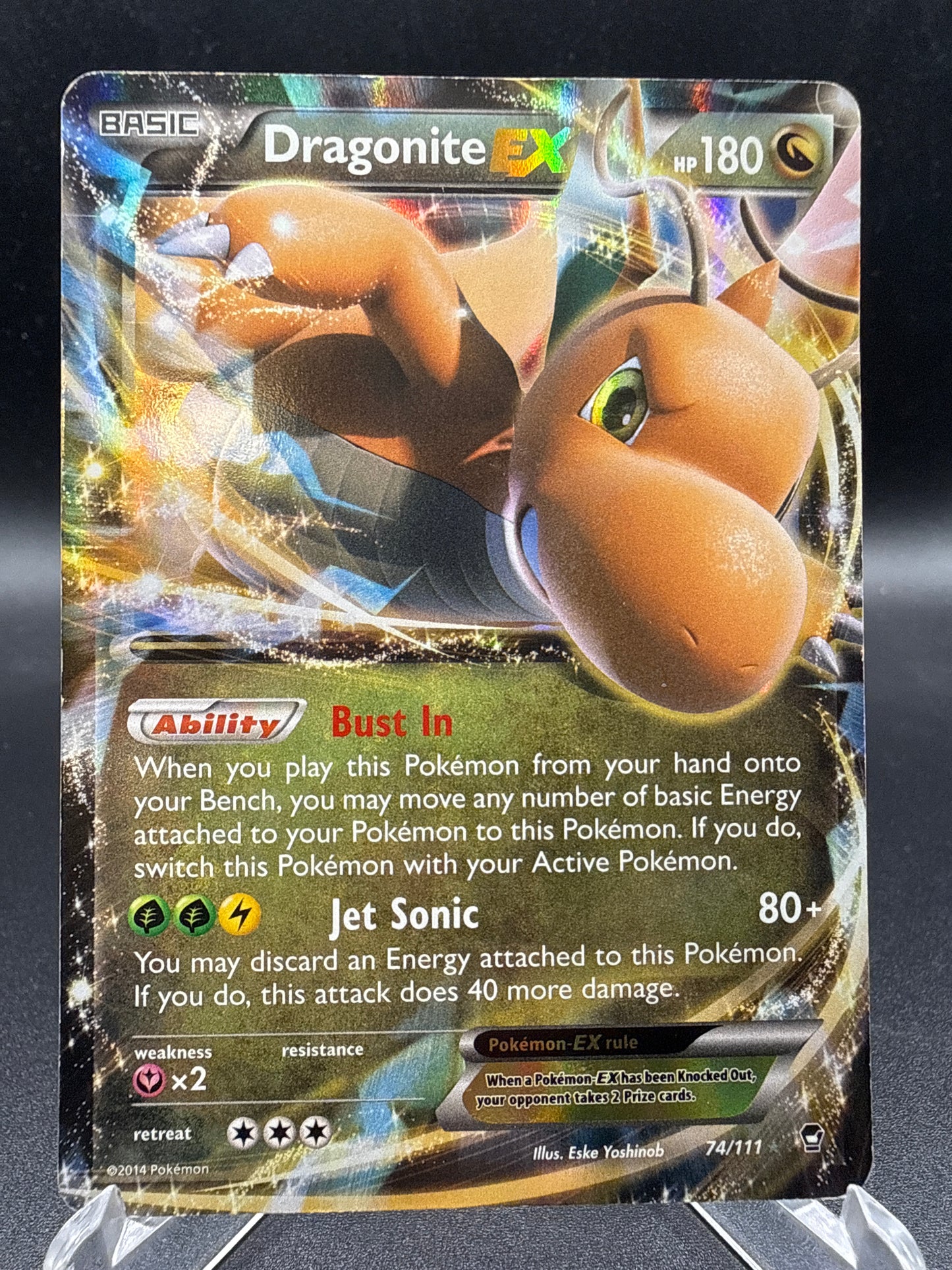 Pokémon TCG: 2014 Dragonite EX 74/111 XY: Furious Fists