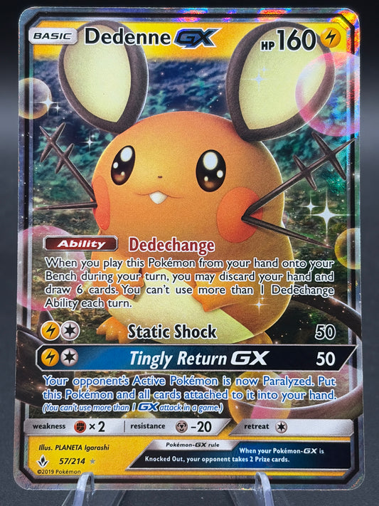 Pokémon TCG: 2019 Dedenne GX - 57/214 - SM: Unbroken Bonds
