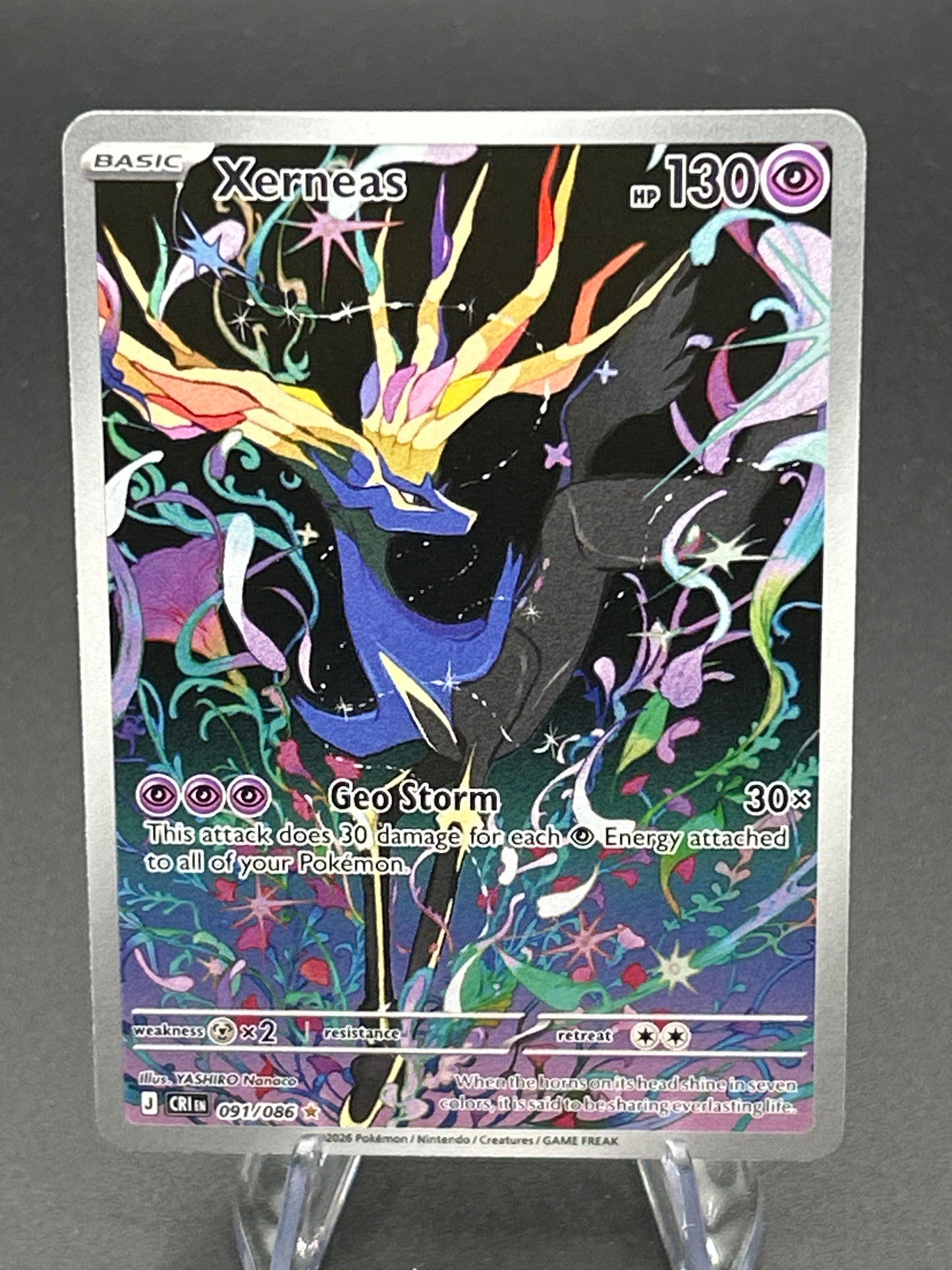 Pokemon TCG: 2026 Xerneas - 091/086 - Chaos Rising