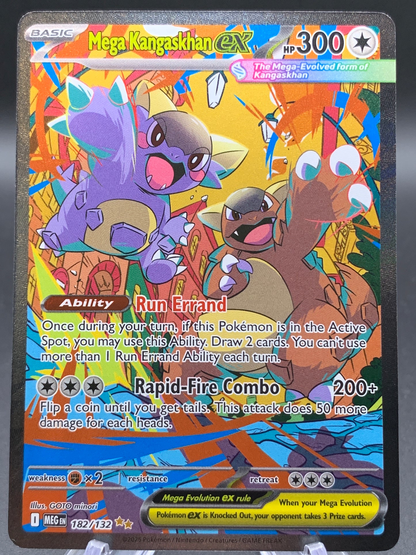 Pokémon TCG: 2025 Mega Kangaskhan ex - 182/132 - MEG: Mega Evolution