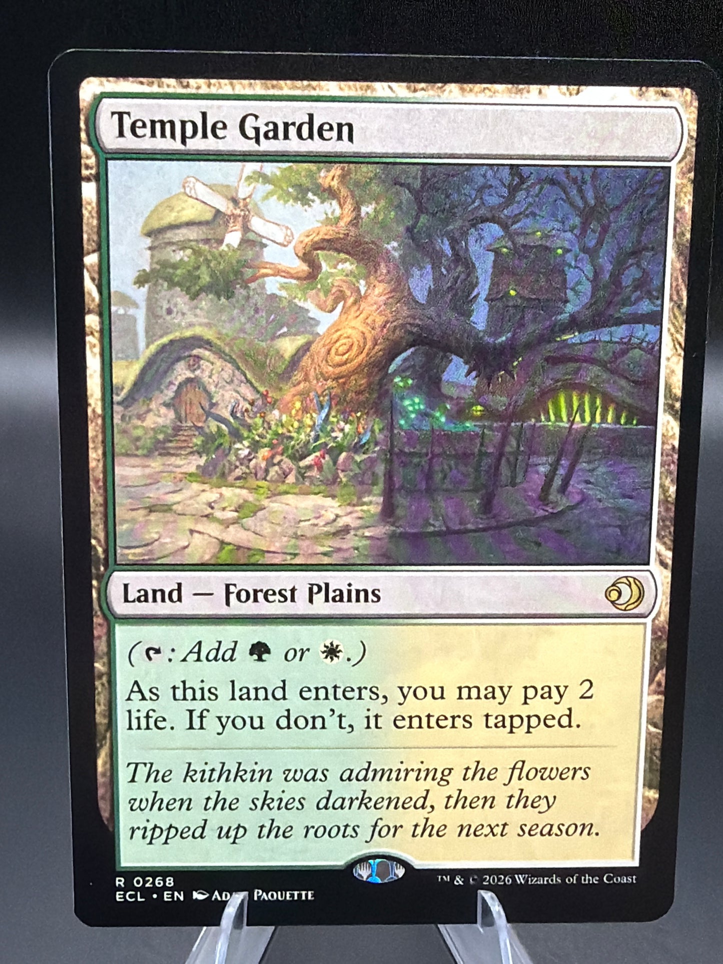 MTG TCG: Temple Garden R 0268 - Lorwyn Eclipsed (ECL)