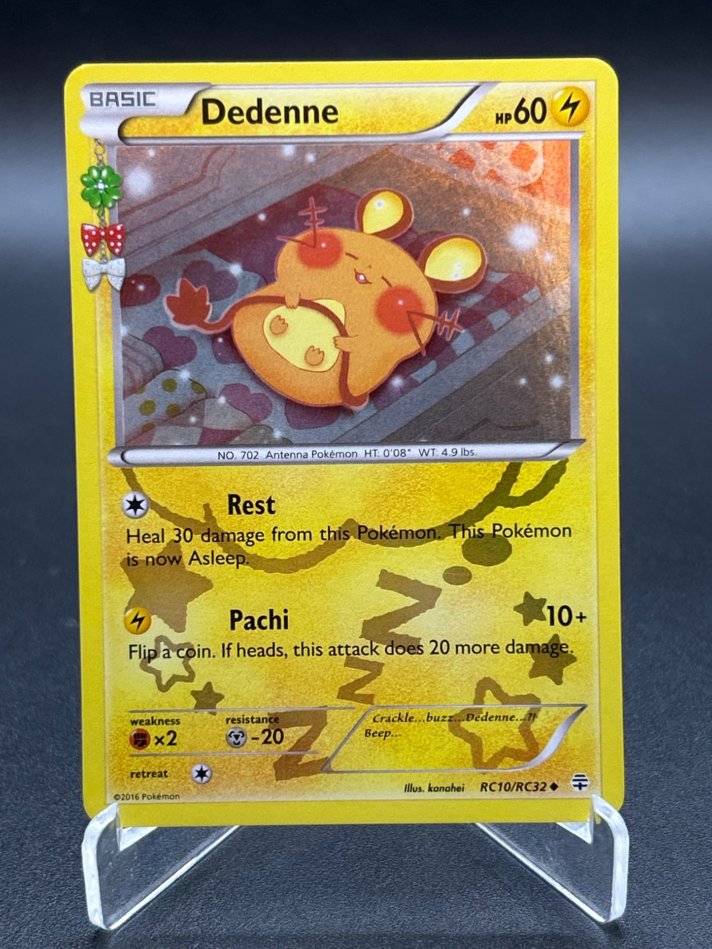 Pokémon TCG: 2016 Dedenne RC10/RC32 XY: Generations Radiant Collection