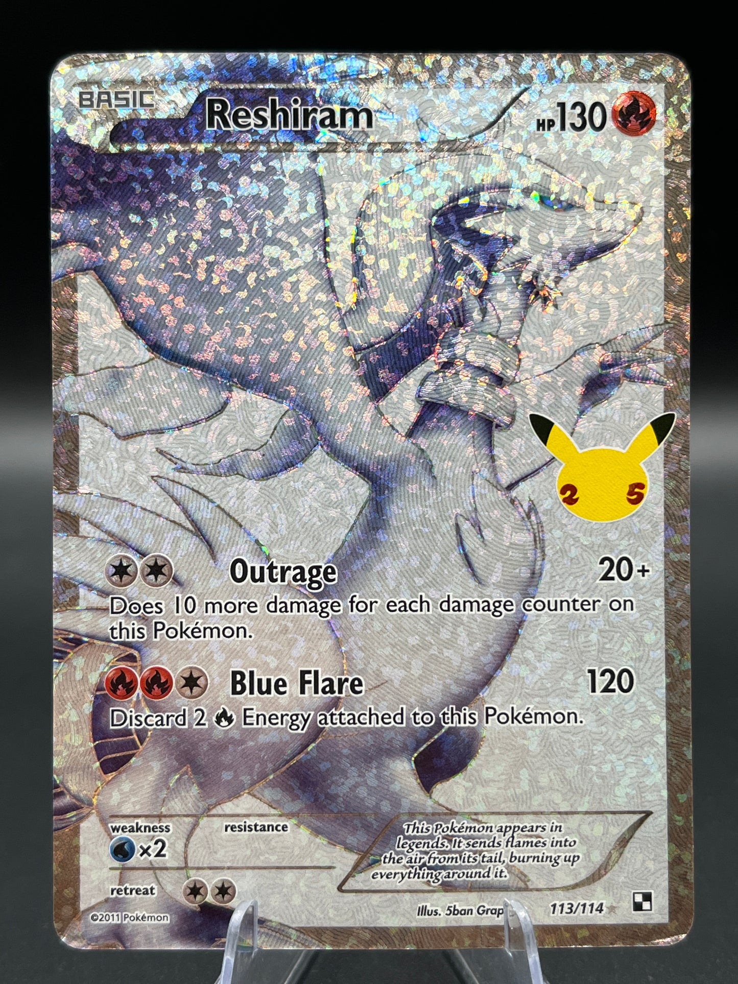 Pokémon TCG: 2021 - Reshiram - 113/114 - SWSH: Celebrations Classic Collection