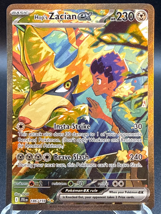 Pokémon TCG: 2025 Hop's Zacian ex 186/159 SV: Journey Together