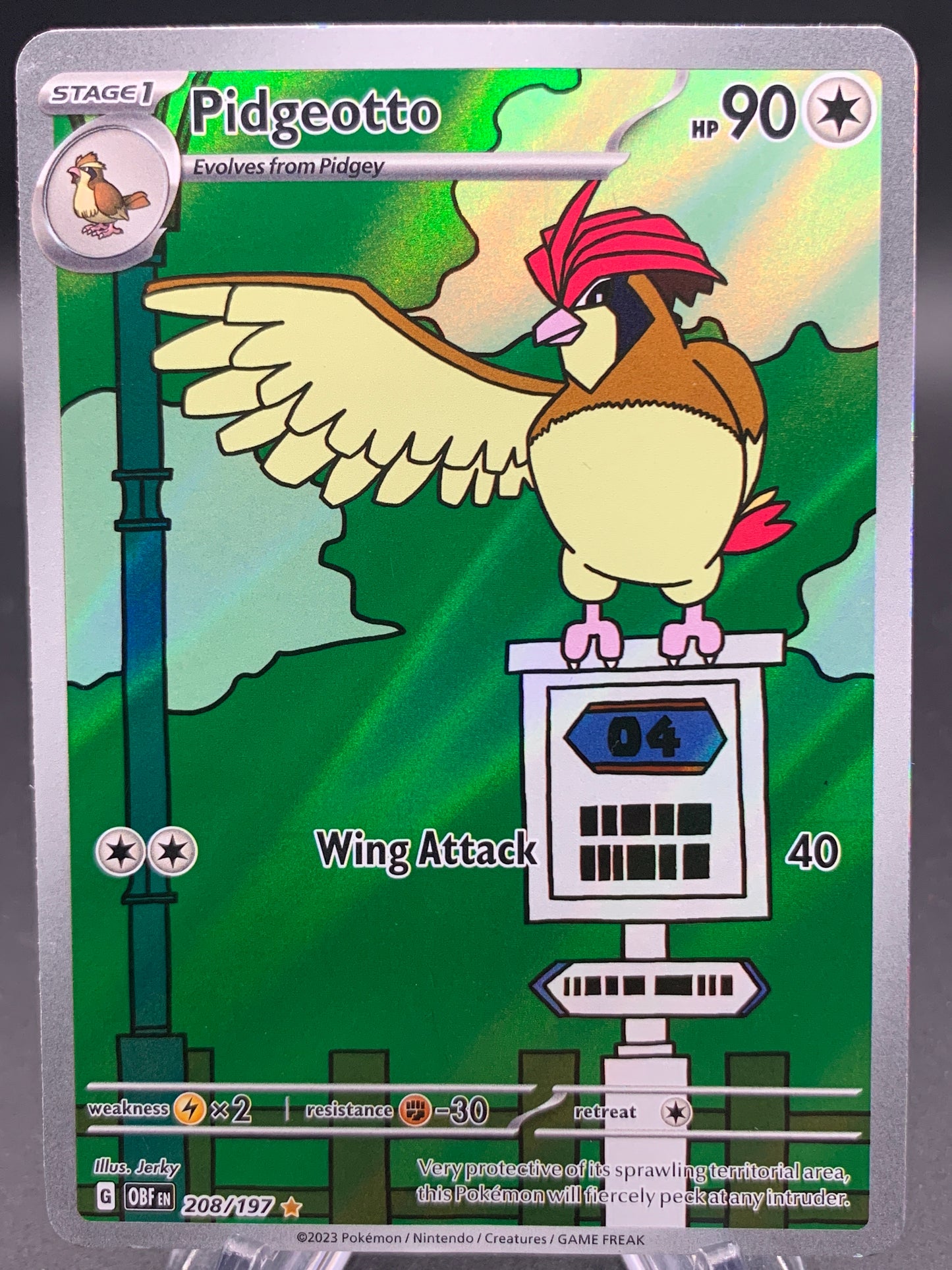 Pokémon TCG: 2023 Pidgeotto - 208/197 - SV: Obsidian Flames