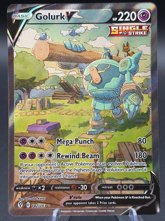 Pokémon TCG: 2021 Golurk V - 182/203 - SWSH: Evolving Skies