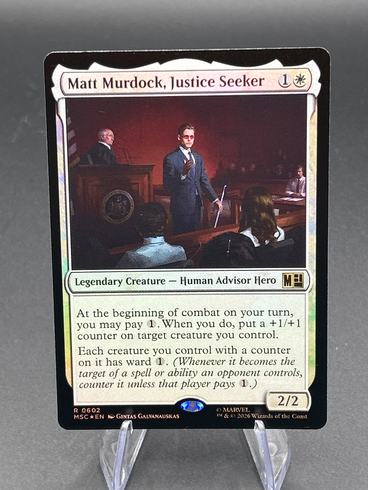 MTG TCG: 2025 Matt Murdock, Justice Seeker - Commander: Marvel Super Heroes (MSC)
