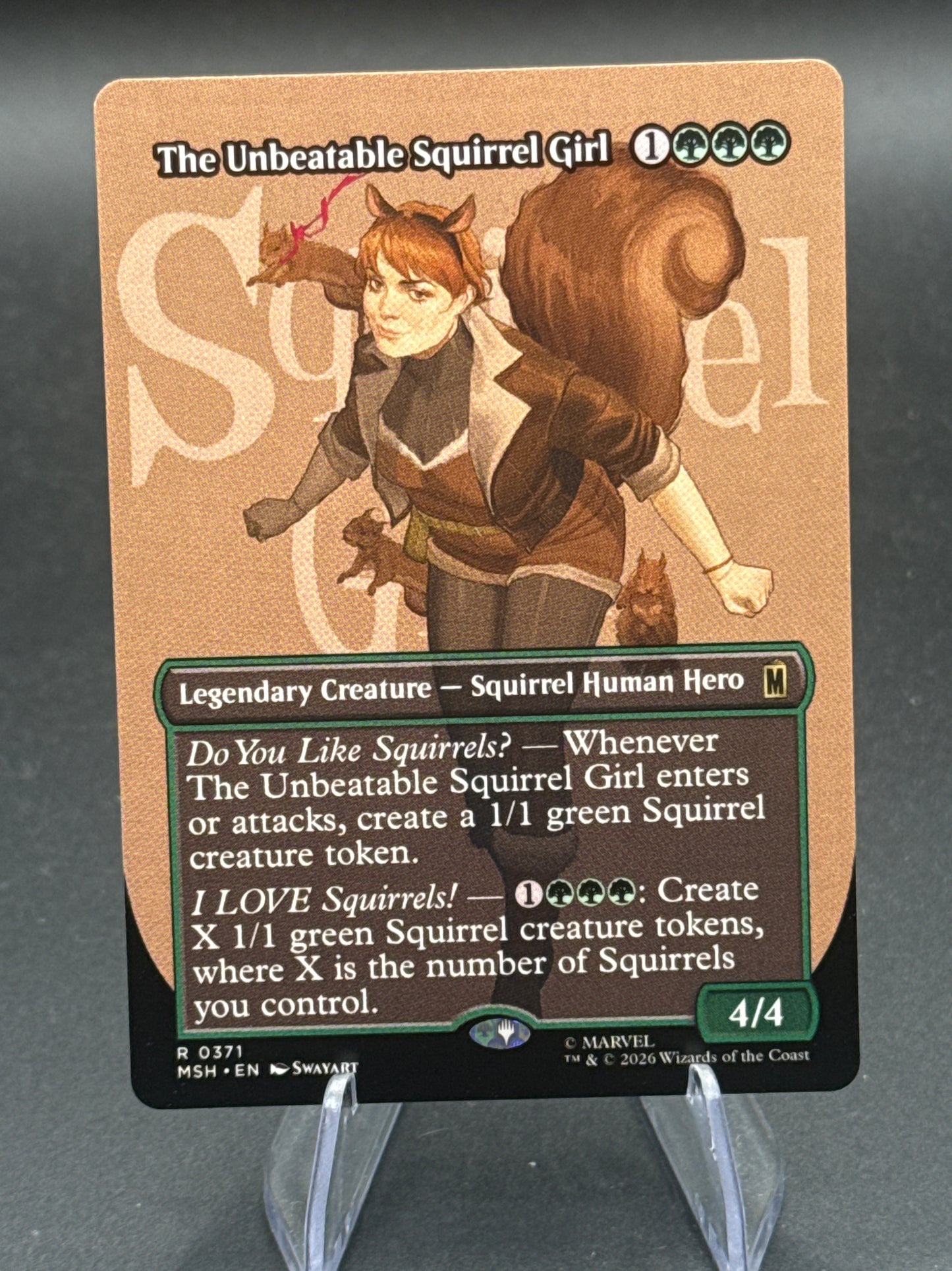 MTG TCG: The Unbeatable Squirrel Girl (Borderless) R 0371 - Marvel Super Heroes
