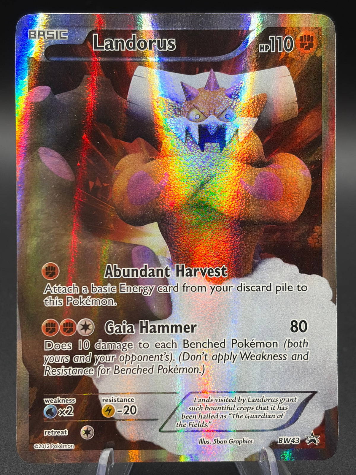 Pokémon TCG: 2012 Landorus - BW43 - BW: Black and White Promos