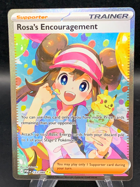Pokémon TCG: 2026 Rosa's Encouragement 123/088 - ME03: Perfect Order