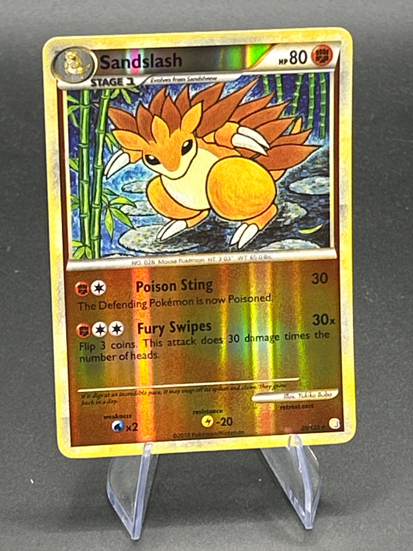 Pokémon TCG: 2010 Sandslash 29/123 - HeartGold SoulSilver - Reverse Holo