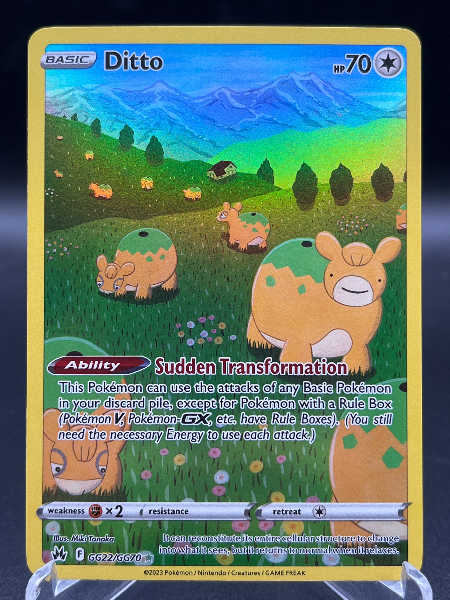 Pokémon TCG: 2023 Ditto - GG22/GG70 - SWSH: Crown Zenith Galarian Gallery