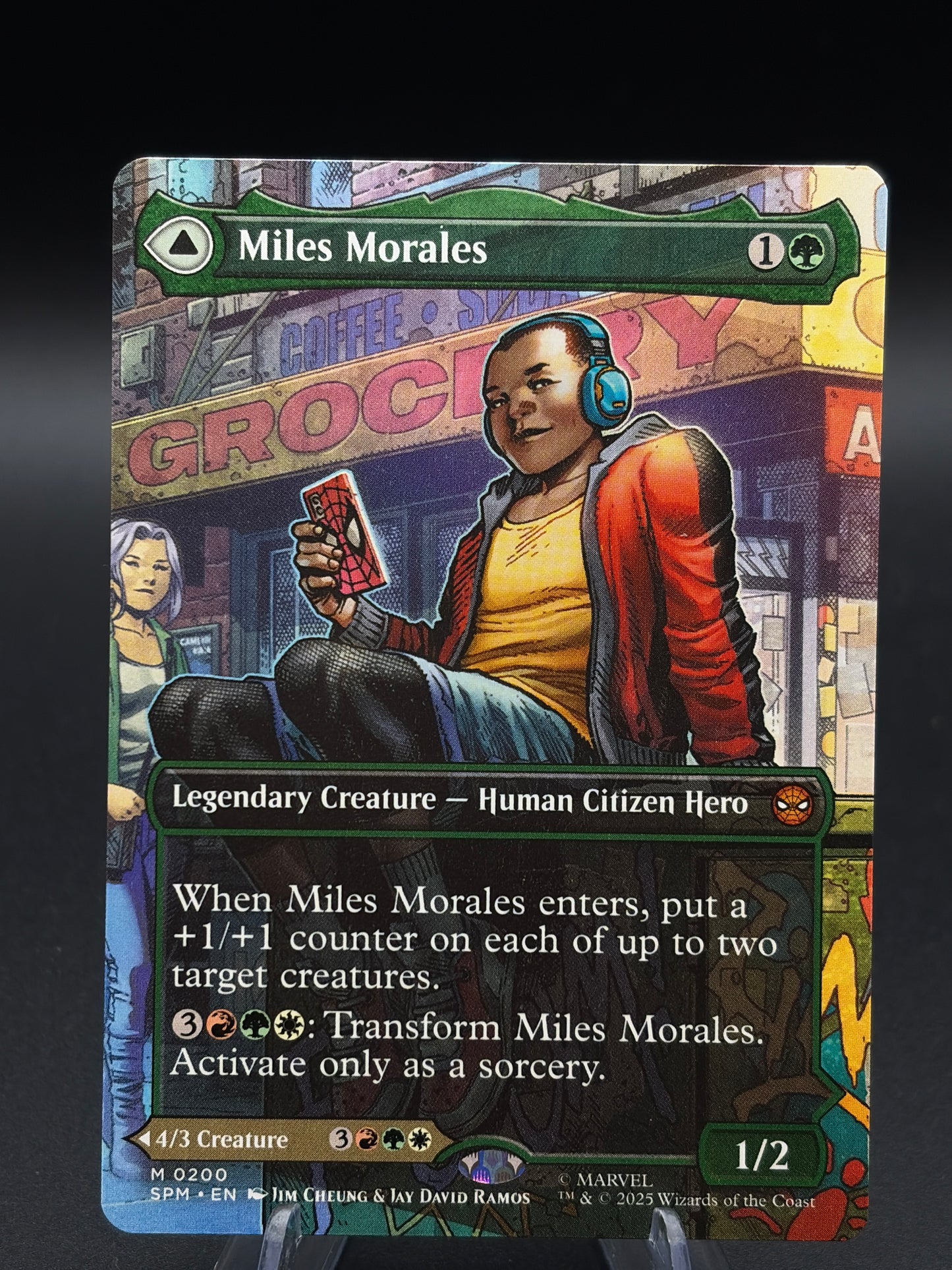 MTG TCG: 2025 MTG Spider-Man Miles Morales / Ultimate Spider-Man (Borderless) 200