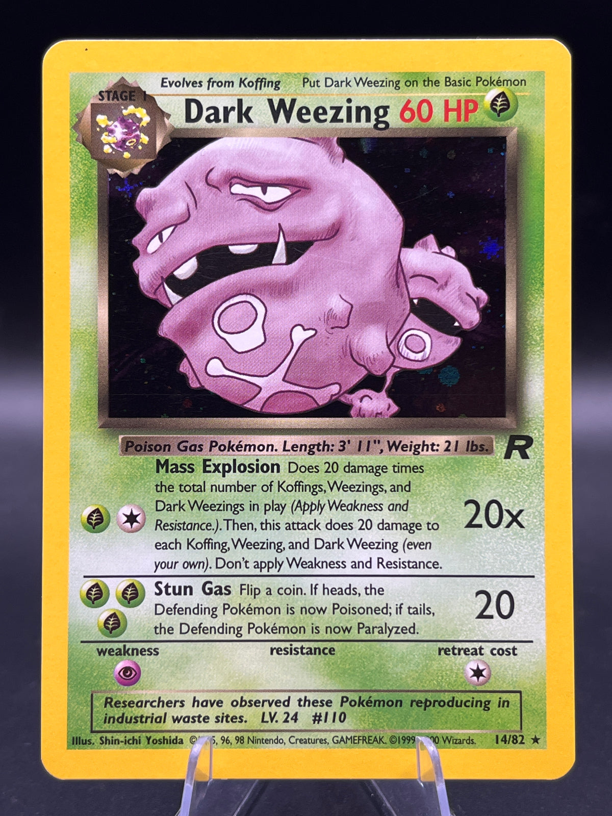 Pokémon TCG: 1999 Dark Weezing 14/82 Team Rocket Holo