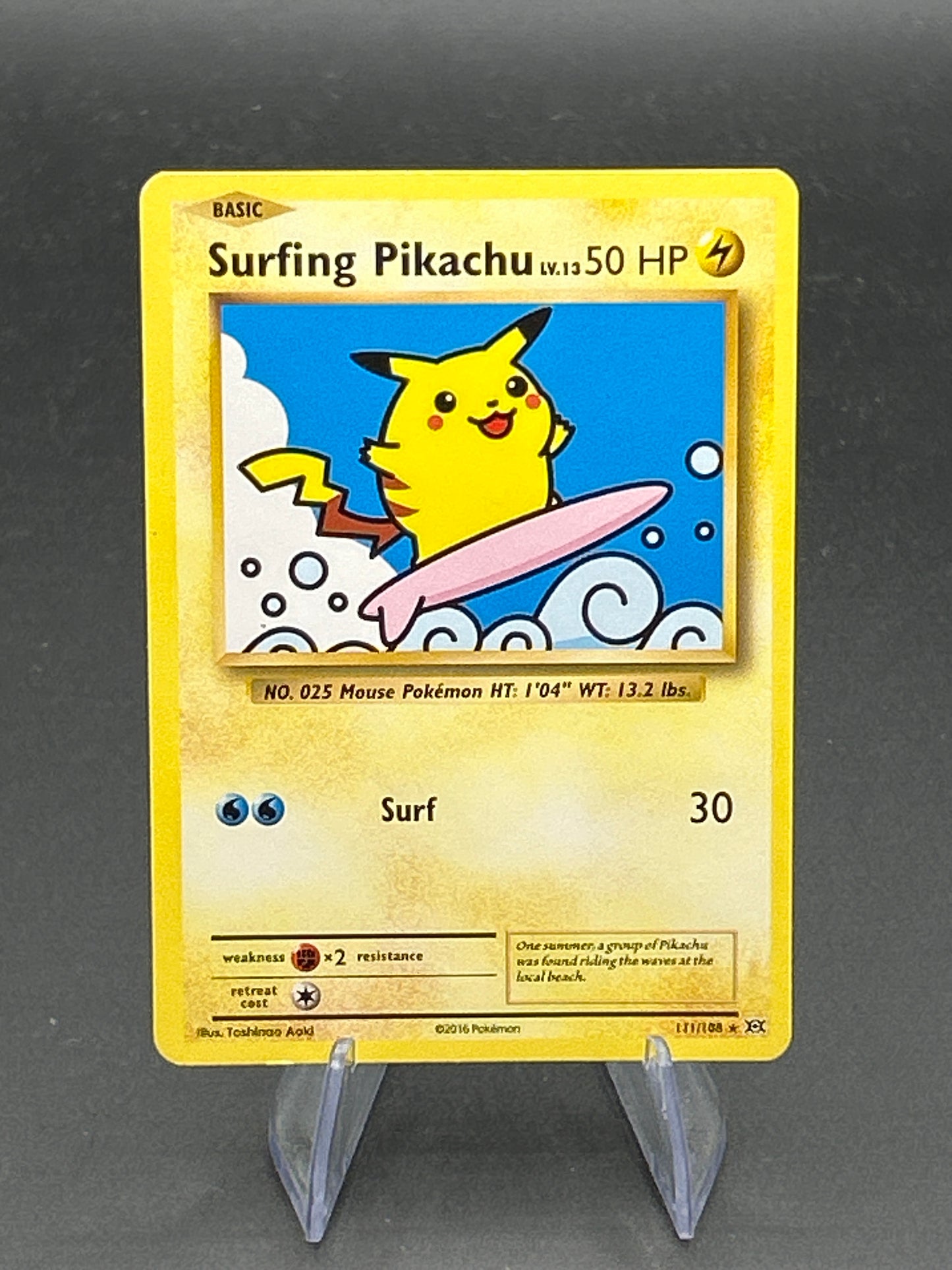 Pokémon TCG: 2016 Surfing Pikachu 111/108 XY: Evolutions