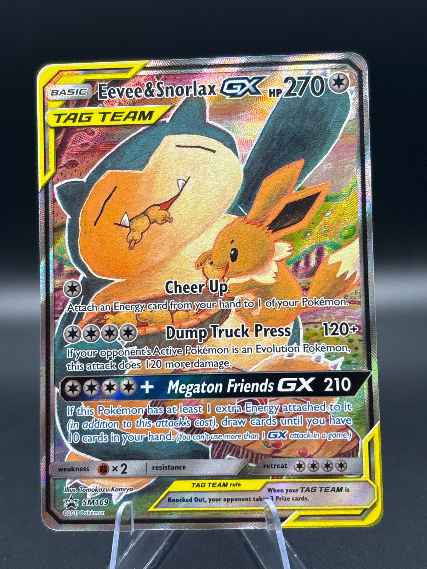 Pokémon TCG: 2019 Eevee & Snorlax GX SM169 Sun & Moon Promo