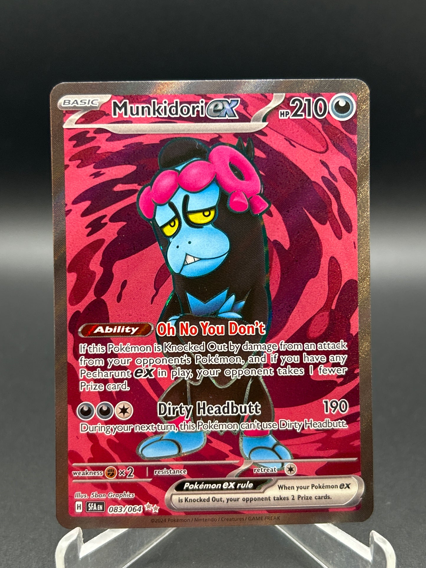 Pokémon TCG: 2024 Munkidori ex - 083/064 - SV: Shrouded Fable (SFA)