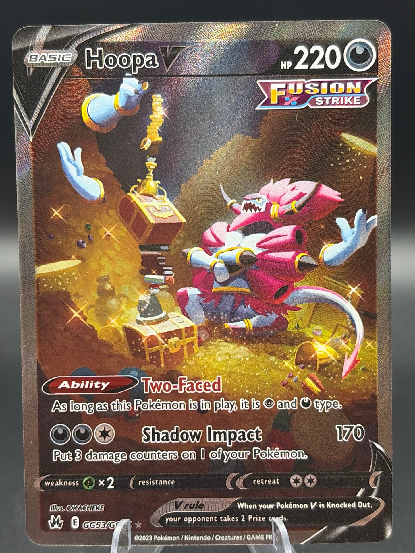 Pokémon TCG: 2023 Hoopa V GG53/GG70 SWSH: Crown Zenith Galarian Gallery
