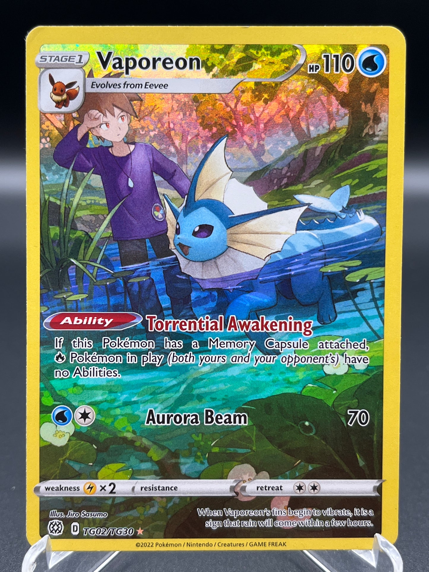 Pokémon TCG: 2022 Vaporeon TG02/TG30 - SWSH: Brilliant Stars Trainer Gallery