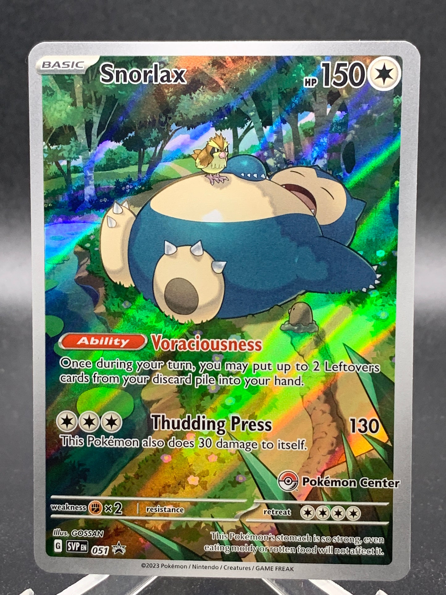 Pokémon TCG: Snorlax - SVPen 051 - Scarlet & Violet Promo Pokemon Center