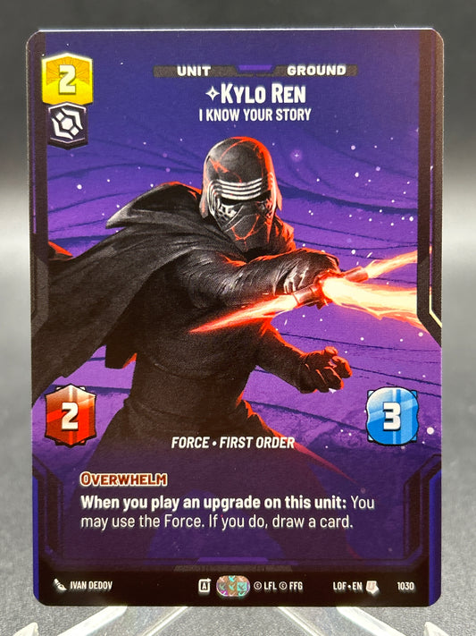 Star Wars TCG: Kylo Ren - I Know Your Story (Prestige) - Legends of the Force (LOF)