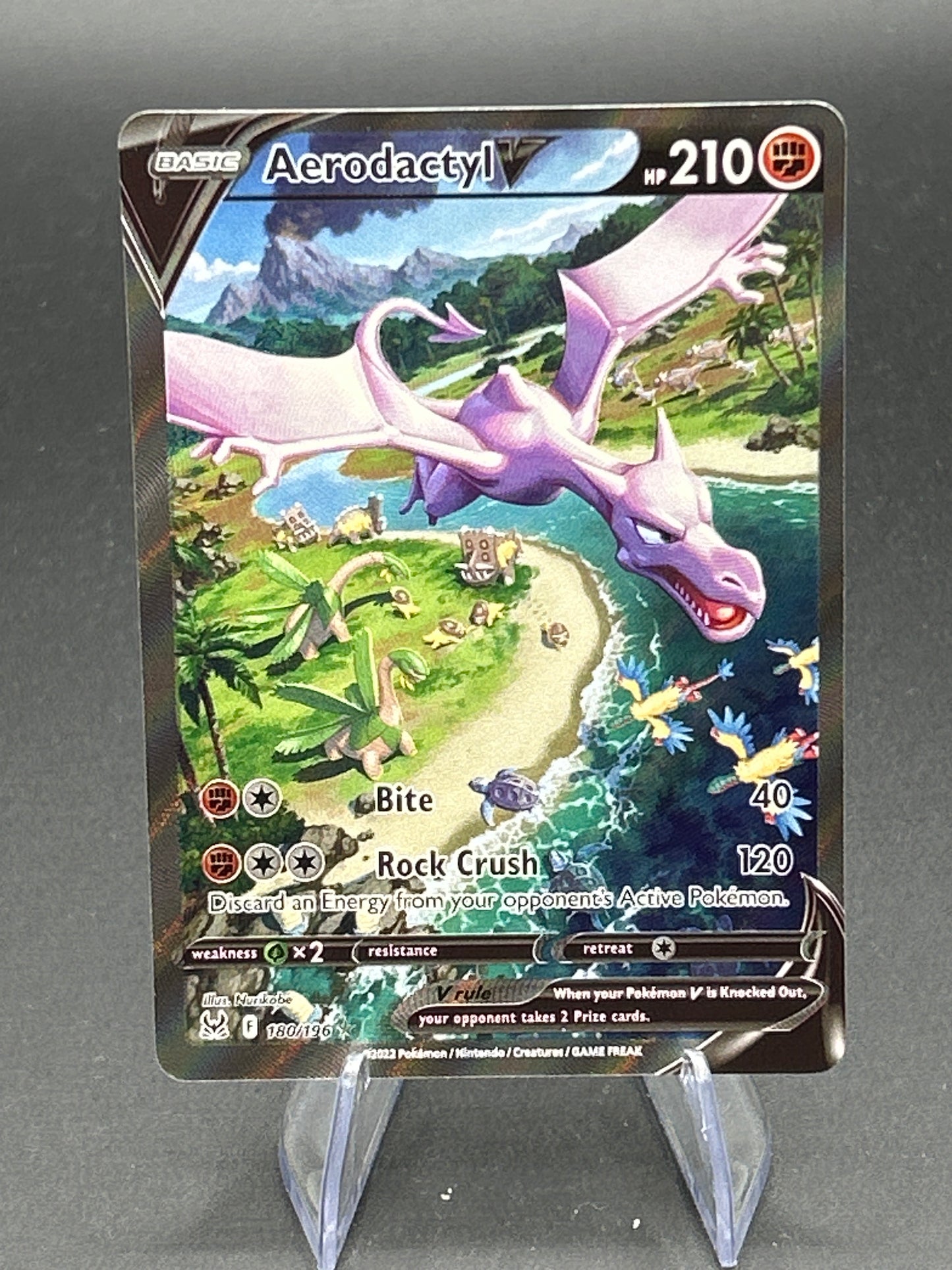 Pokémon TCG: 2022 Aerodactyl V 180/196 SWSH: Lost Origin