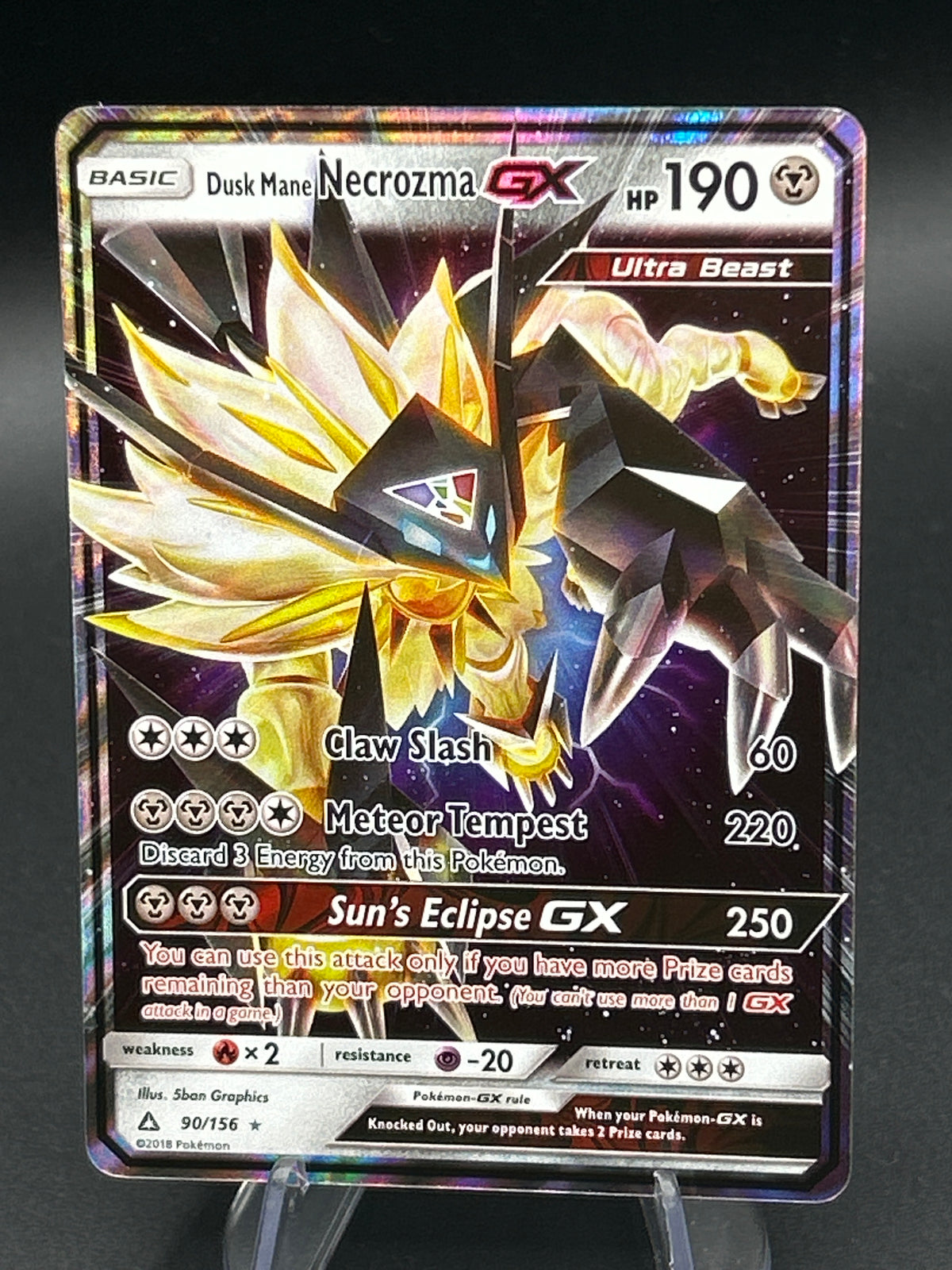 Pokémon TCG:  2019 Dusk Mane Necrozma GX - SM - Ultra Prism (SM05)
