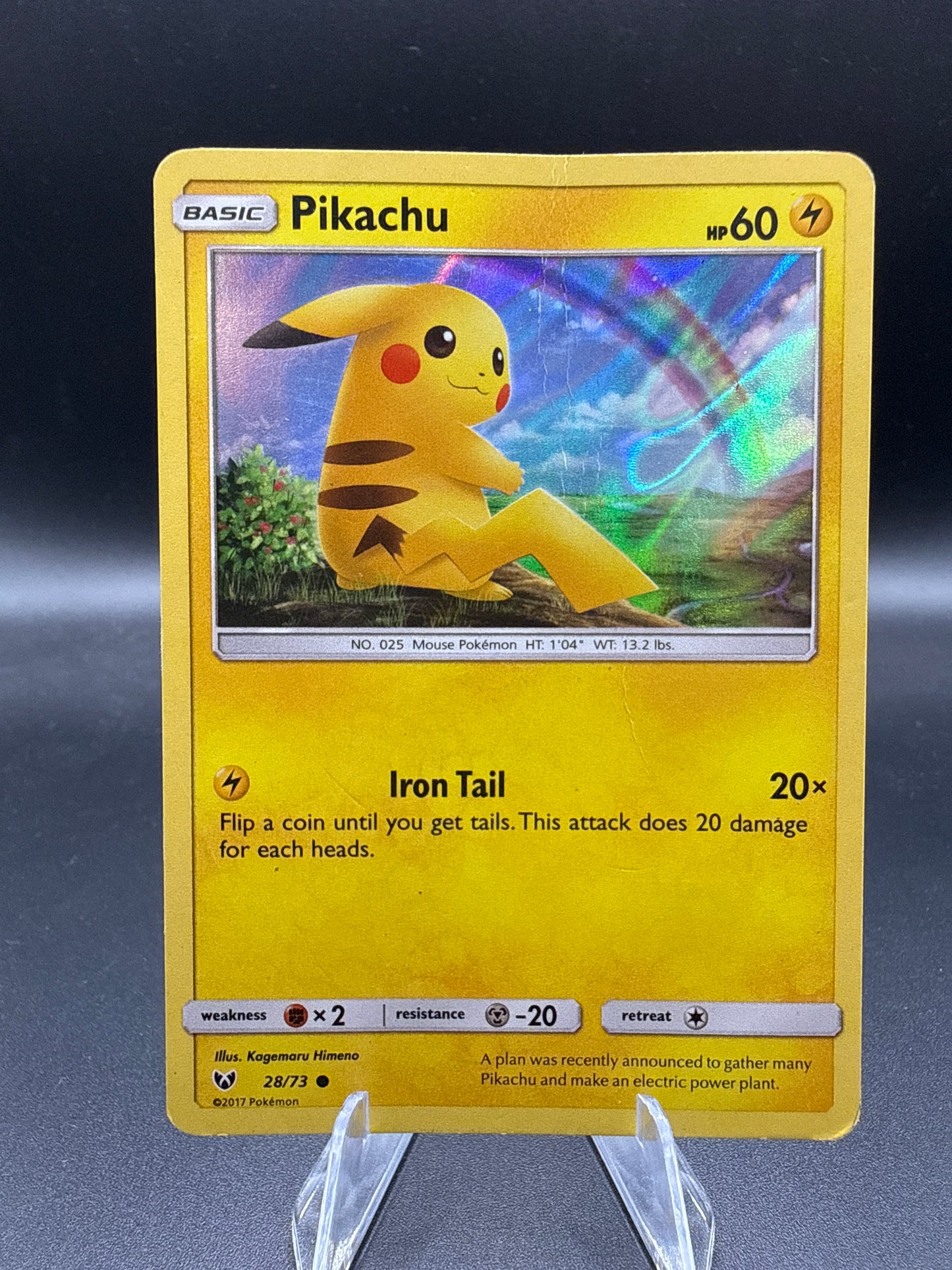 Pokémon TCG: 2017 Pikachu - 28/73 - Water Web Holo