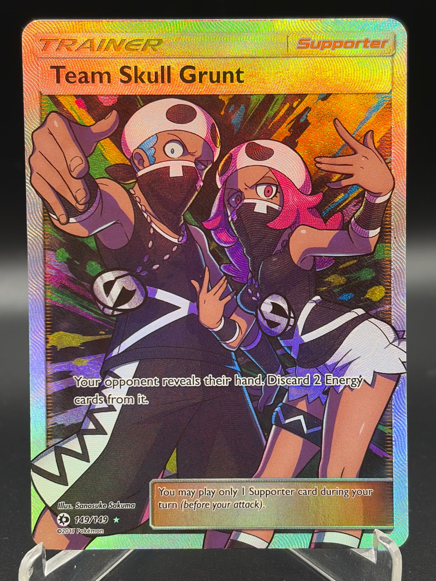Pokémon TCG: 2017 Team Skull Grunt 149/149 SM: Base Set (Lightly Played)