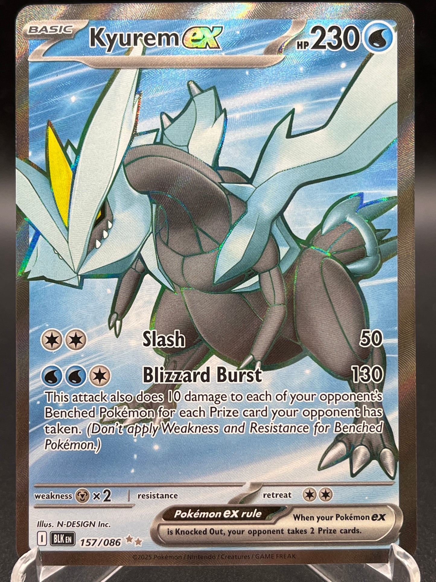 Pokémon TCG 2025 Kyurem ex - 157/086 - SV: Black Bolt