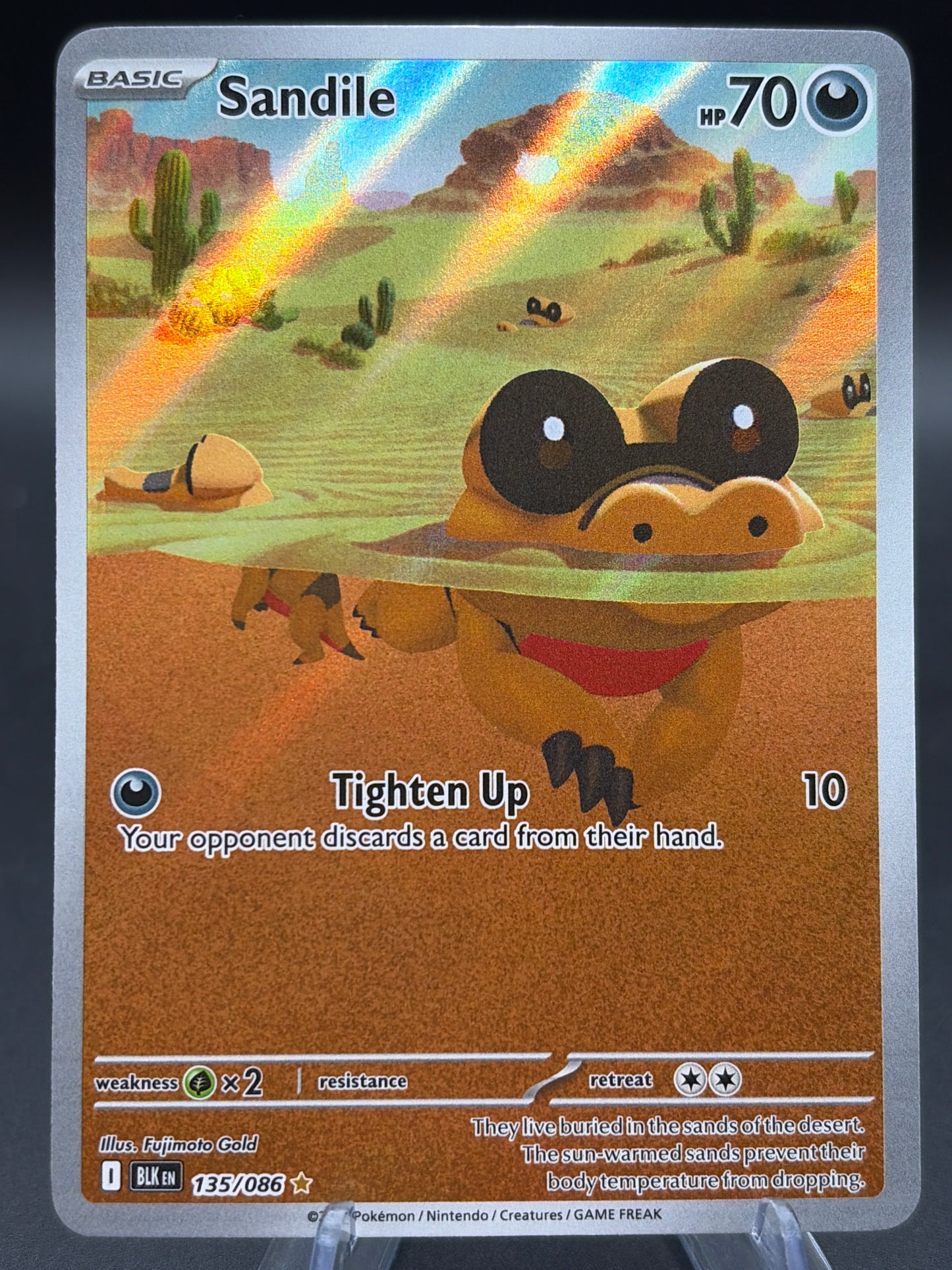 Pokémon TCG: 2025 Sandile - 135/086 - SV: Black Bolt