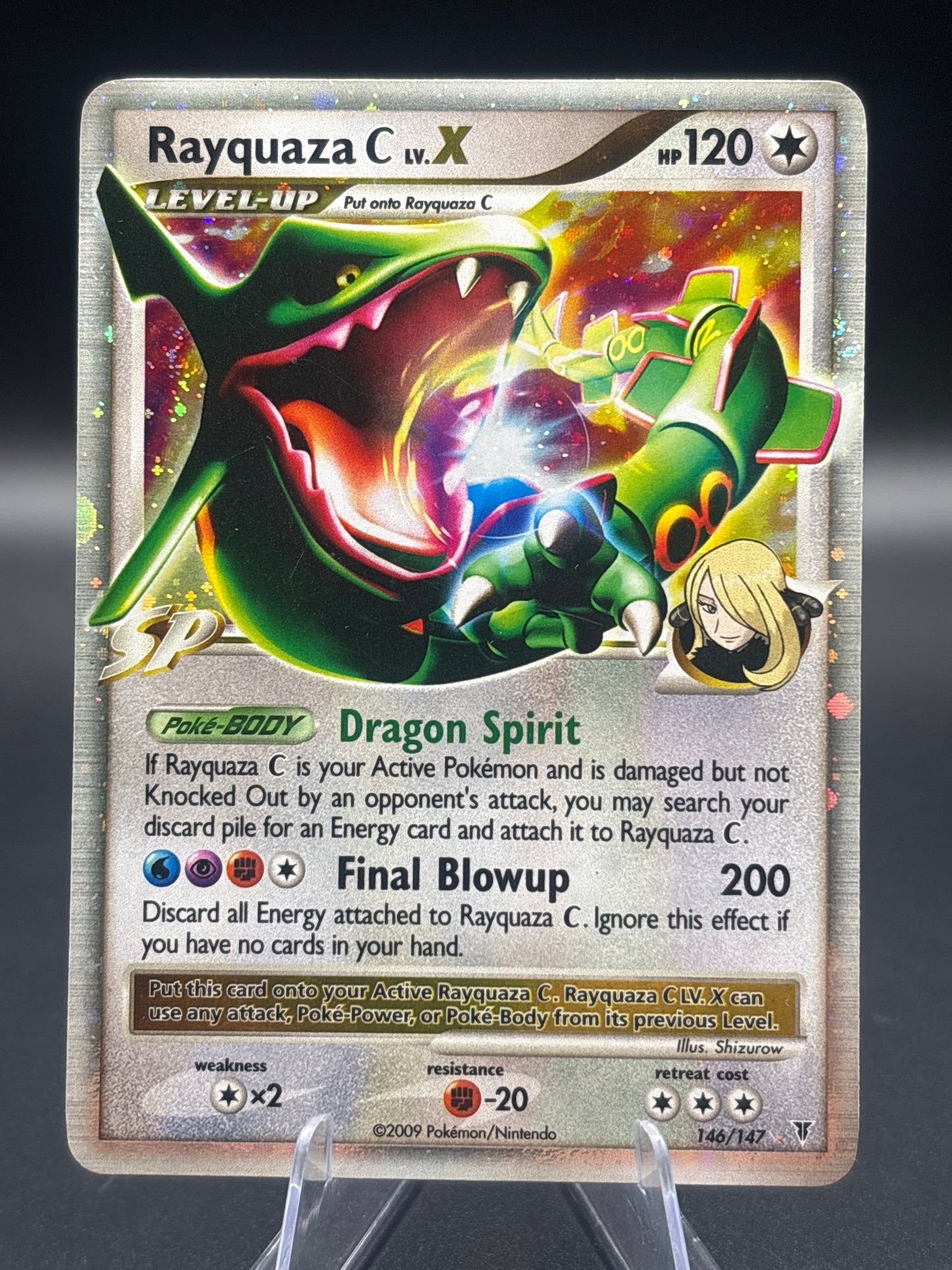 Pokémon TCG: 2009 Rayquaza C LV.X 146/147 DP: Supreme Victors