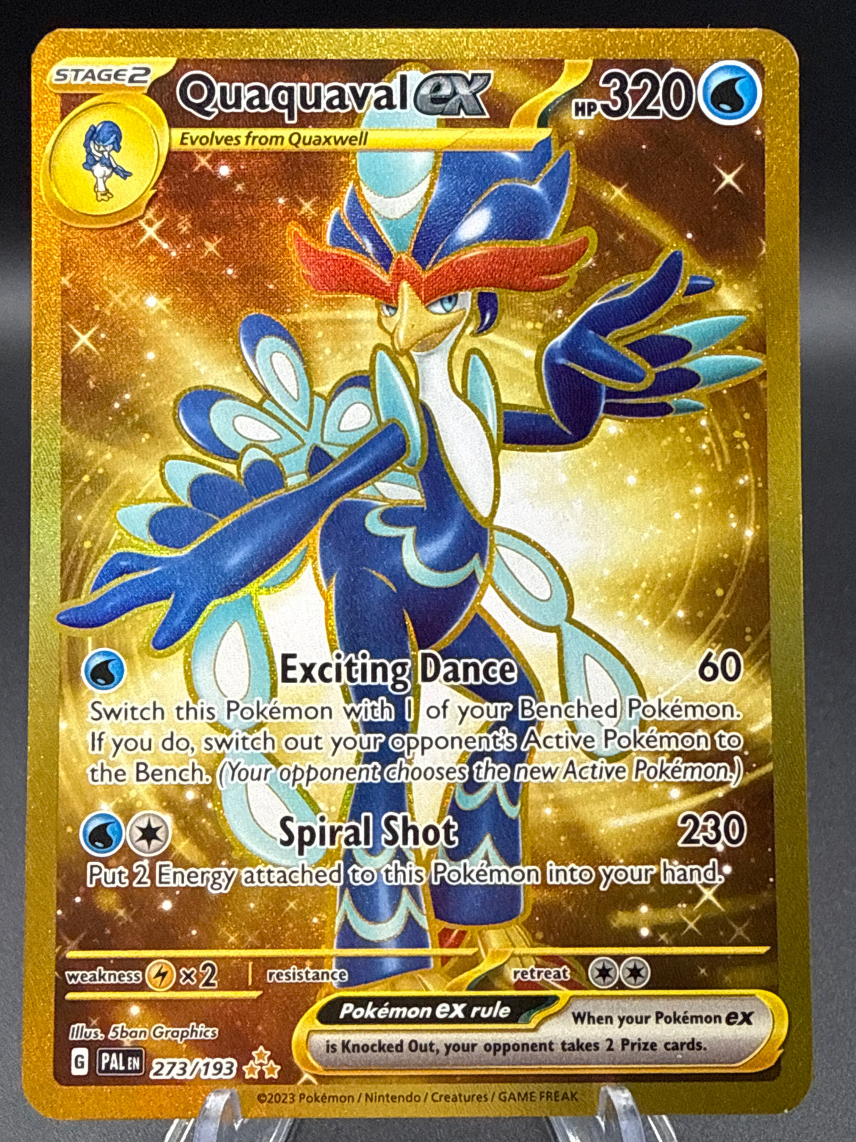Pokémon TCG: 2023 Quaquaval ex - 273/193 - SV02: Paldea Evolved