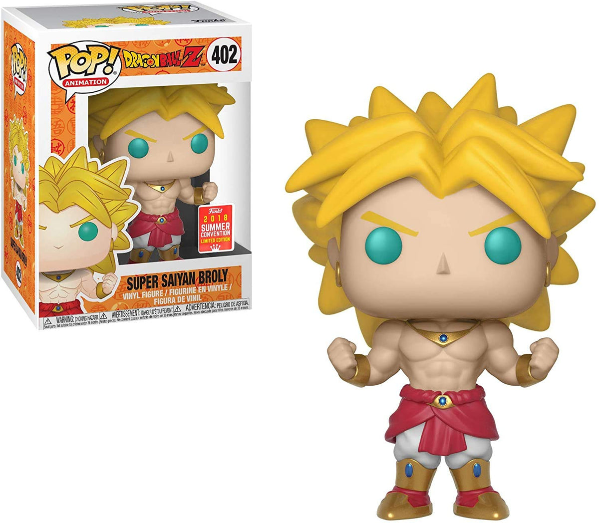 Funko PoP! Dragon Ball: Super Saiyan Broly 402 @018 Summer Convention