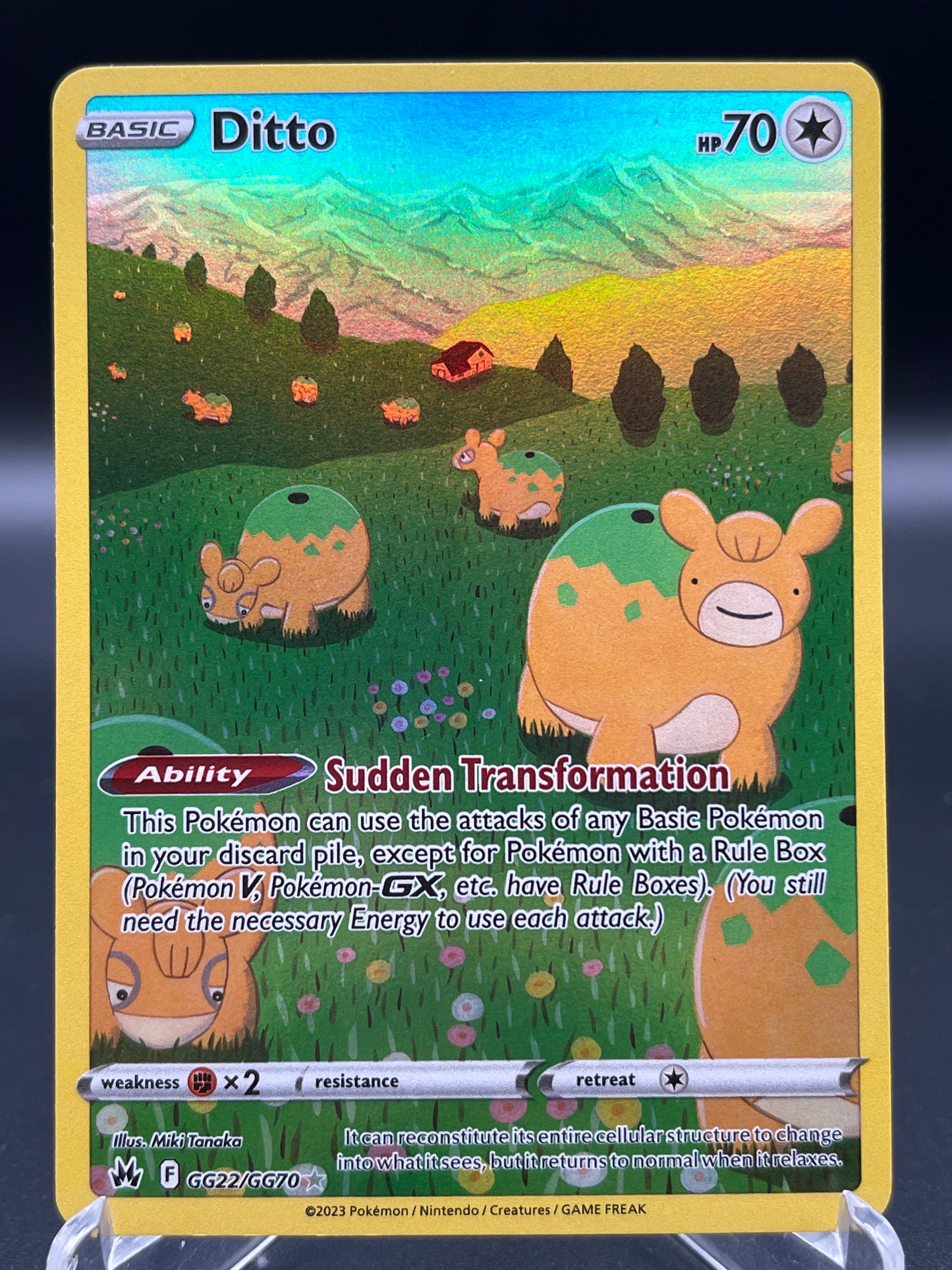 Pokémon TCG: 2023 Ditto - GG22/GG70 - SWSH: Crown Zenith Galarian Gallery