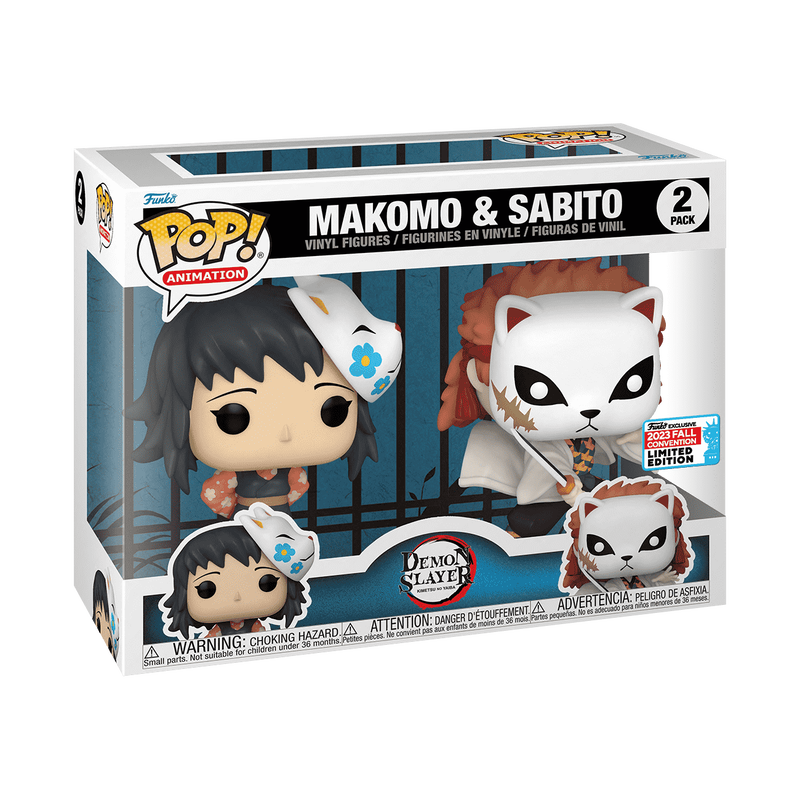 Funko PoP! Animation: Demon Slayer - Makomo & Sabito 2 Pack - (2023 Fall Convention Limited Edition)